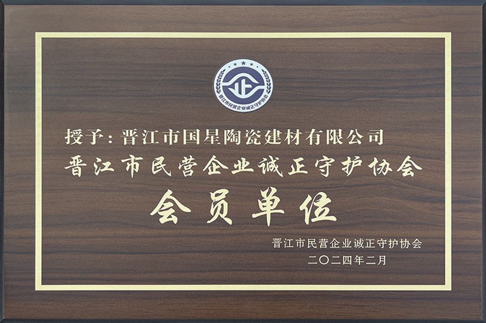 国星陶瓷荣誉证书
